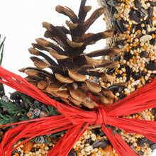 Load image into Gallery viewer, Mr. Bird Proudly Handmade in Texas, USA Wildfeast Wreath Holiday Bird Feeder
