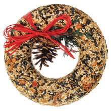 Load image into Gallery viewer, Mr. Bird Proudly Handmade in Texas, USA Wildfeast Wreath Holiday Bird Feeder
