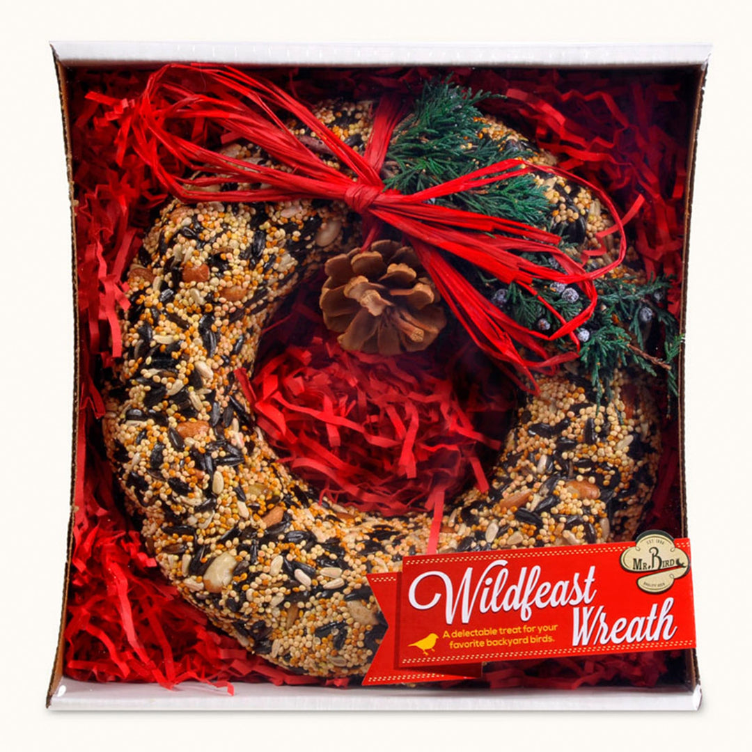 Mr. Bird Proudly Handmade in Texas, USA Wildfeast Wreath Holiday Bird Feeder