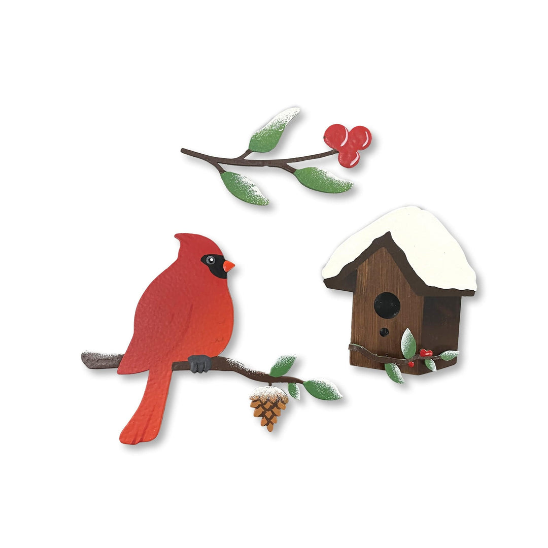Roeda Studio Magnet Winter Birdhouse Magnets – Set of 3