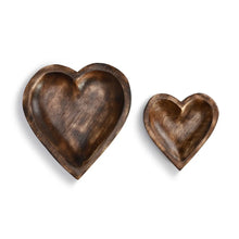 Load image into Gallery viewer, Demdaco Home Decor - Kitchen Gourmet Entertaining - Serveware Functional Wooden Heart Bowls
