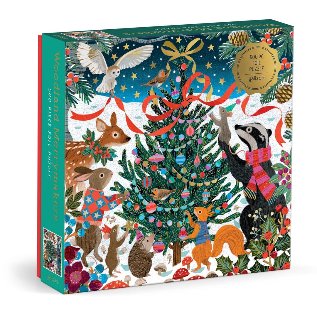 Hachette Book Group USA Puzzle Woodland Merrymakers 500 Piece Foil Puzzle