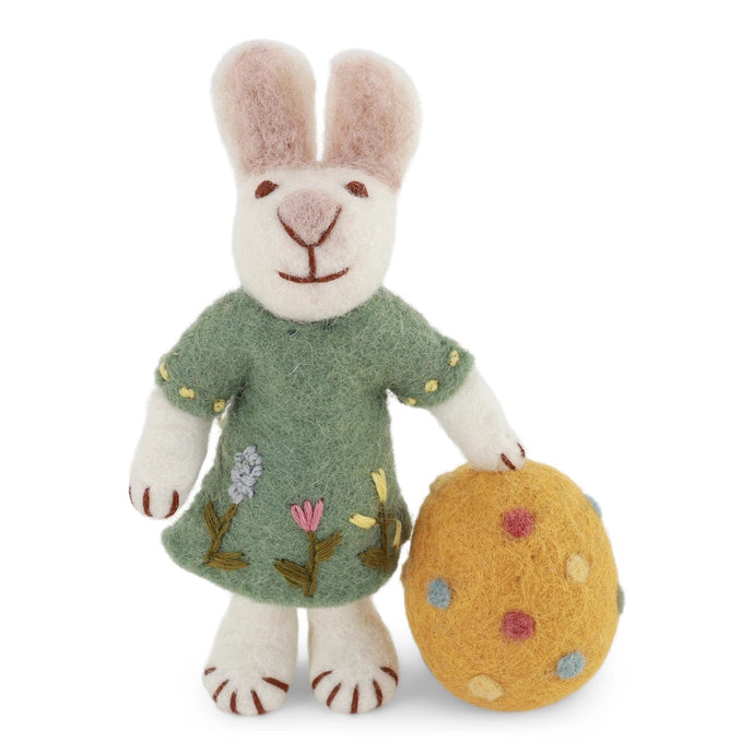 Gry & Sif Wool Bunny with Easter Egg