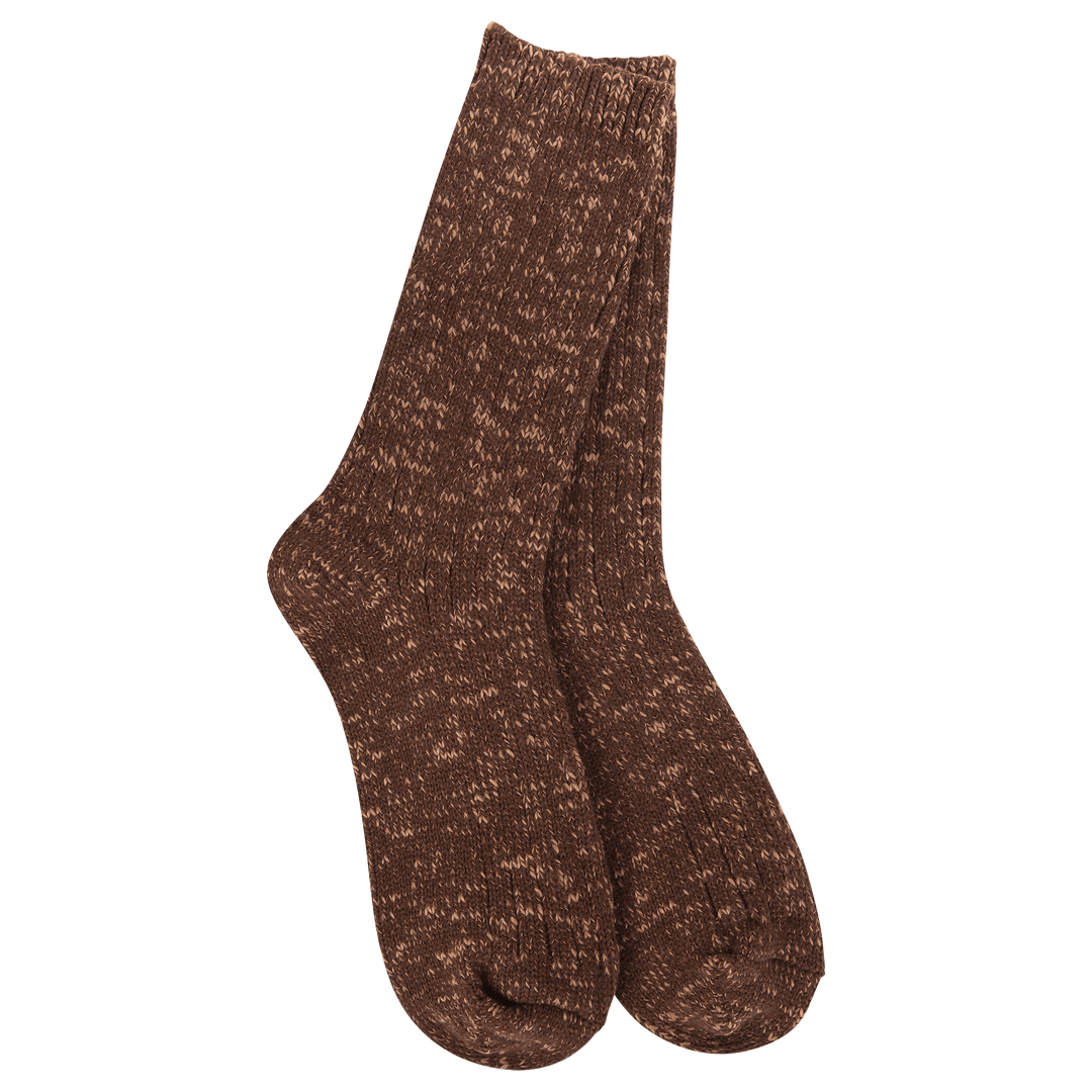 World’s Softest Socks Socks Coffee World’s Softest Cotton Slub Marled Crew Socks