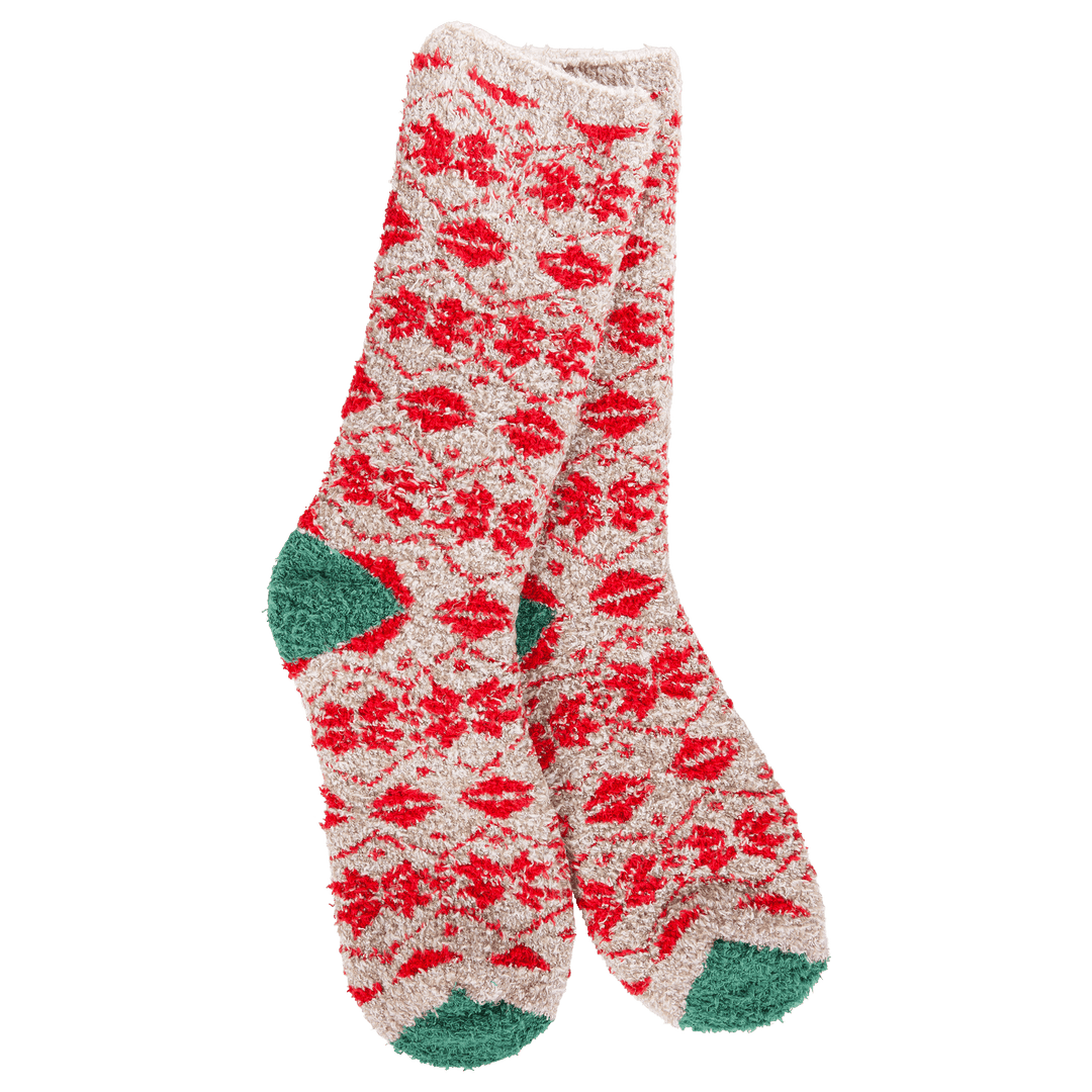 World’s Softest Socks Socks World’s Softest Fireside Fair Isle Crew Socks – Holiday