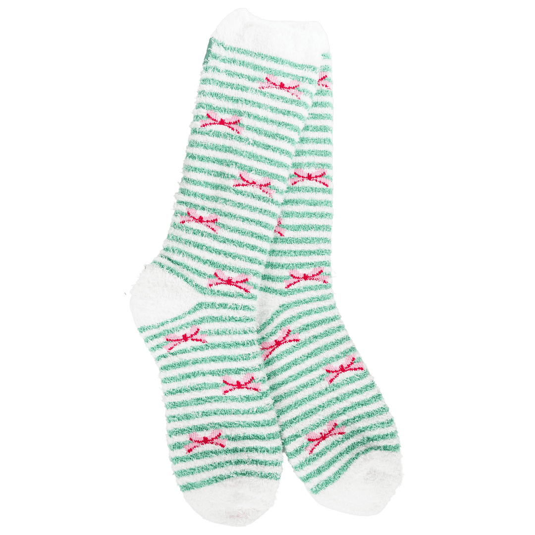 World’s Softest Socks Socks Holiday Bow World’s Softest Holiday Cozy Crew Socks