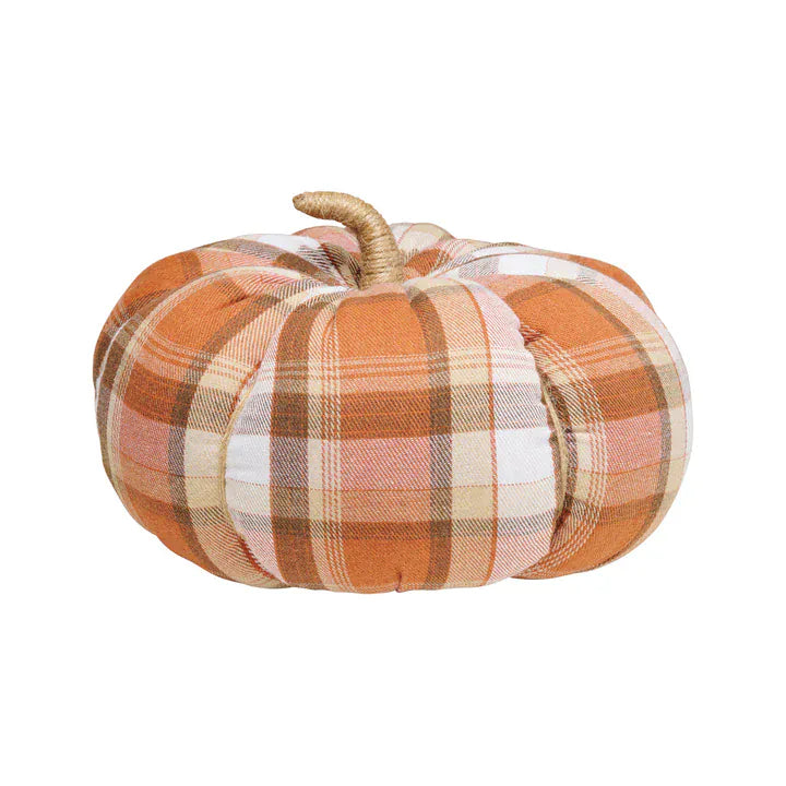 Collins Painting &amp; Design Home Decor - Seasonal XL Autumn Plaid Fabric Pumpkins