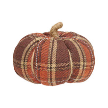 Load image into Gallery viewer, Collins Painting &amp; Design Home Decor - Seasonal XL Harvest Plaid Fabric Pumpkins
