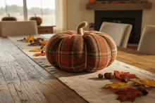 Load image into Gallery viewer, Collins Painting &amp; Design Home Decor - Seasonal XL Harvest Plaid Fabric Pumpkins
