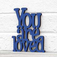 Load image into Gallery viewer, Spunky Fluff Proudly handmade in South Dakota, USA Cobalt Blue You are Loved
