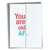 Finch and Hare Books Cards Games and Puzzles - Cards - Birthday You are not Old Fold Out