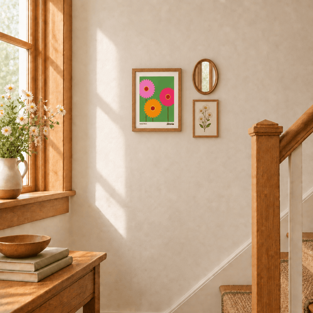 Little Dipper Art Zinnia | Art Print | Garden Bloom