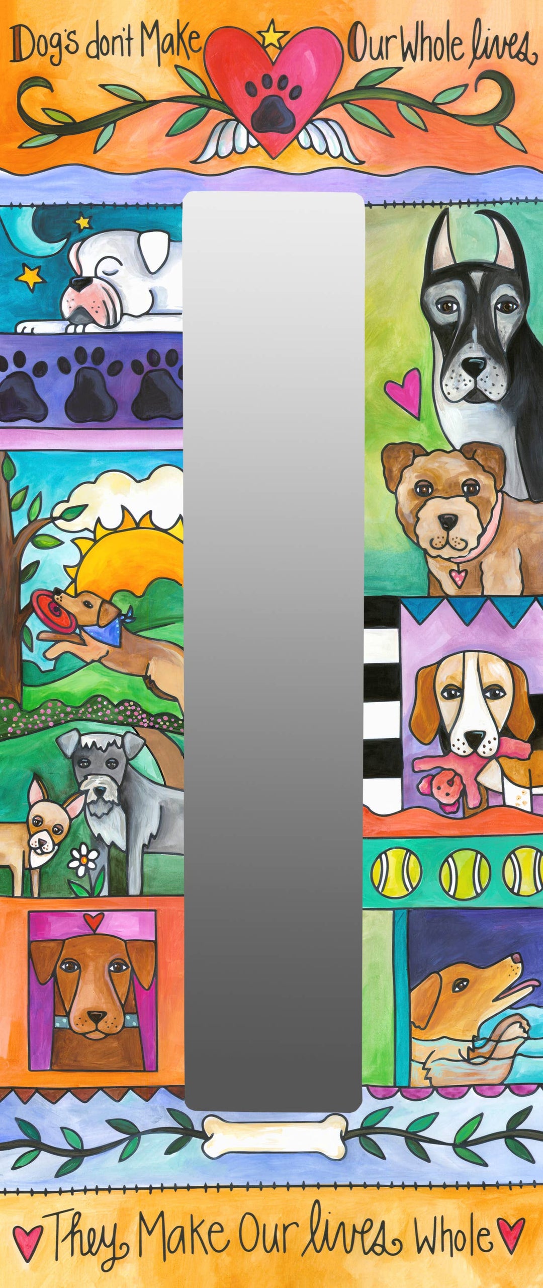 Sticks "A Dog’s World" Mirror