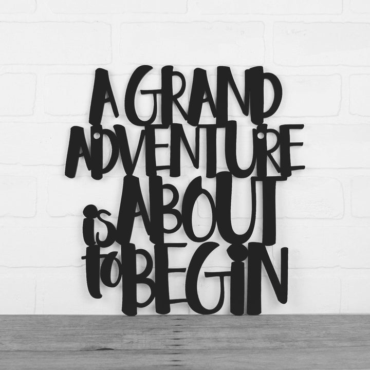 Spunky Fluff Proudly handmade in South Dakota, USA Medium / Black A Grand Adventure Is About To Begin