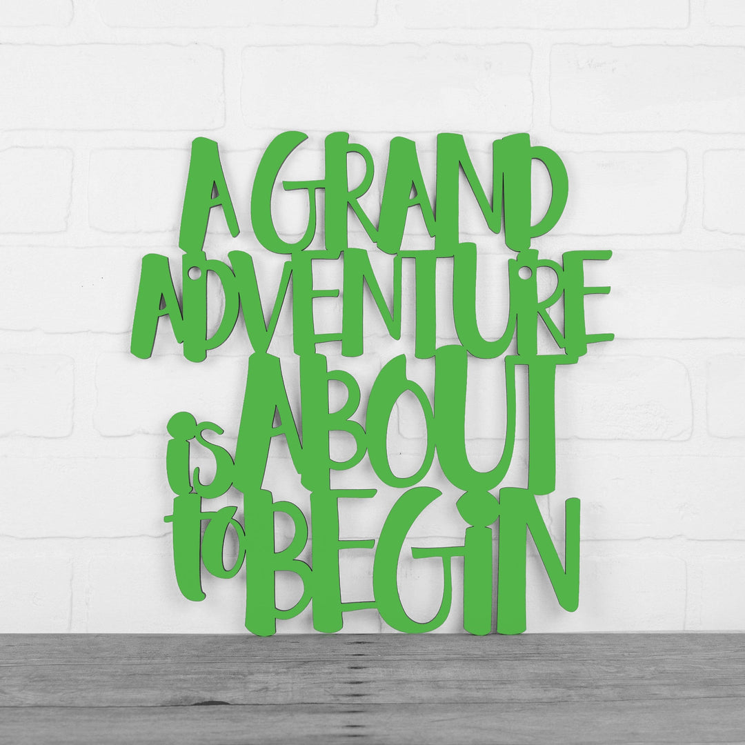 Spunky Fluff Proudly handmade in South Dakota, USA Medium / Grass Green A Grand Adventure Is About To Begin