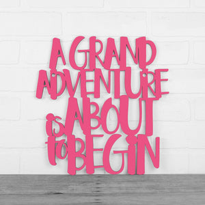 Spunky Fluff Proudly handmade in South Dakota, USA Medium / Magenta A Grand Adventure Is About To Begin