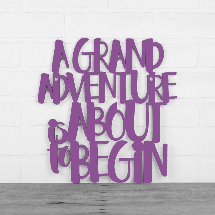 Spunky Fluff Proudly handmade in South Dakota, USA Medium / Purple A Grand Adventure Is About To Begin
