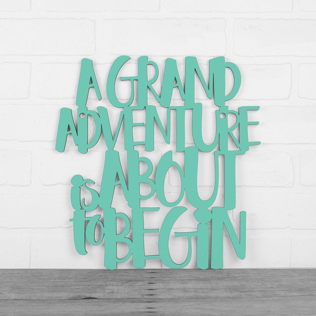 Spunky Fluff Proudly handmade in South Dakota, USA Medium / Turquoise A Grand Adventure Is About To Begin