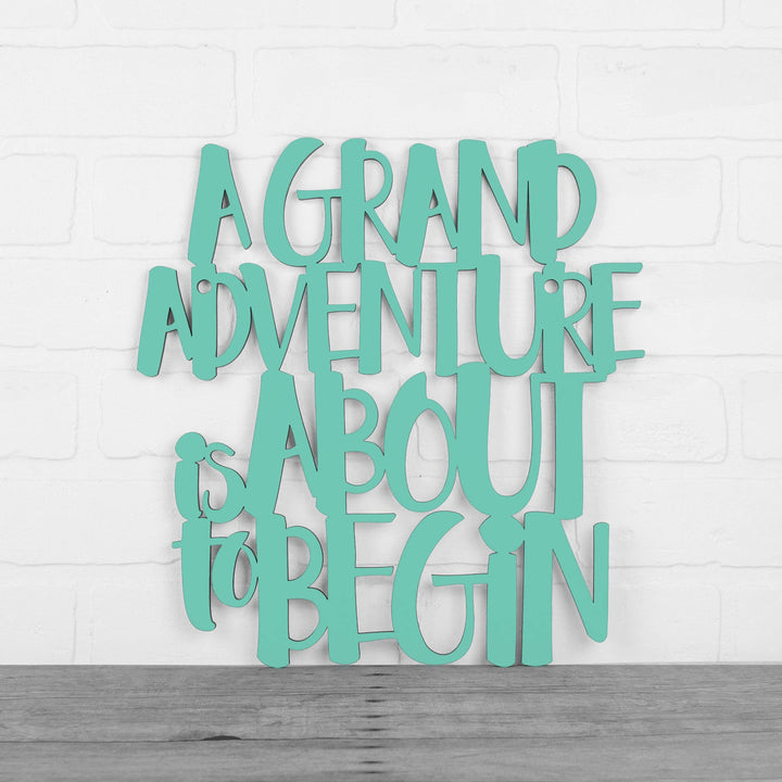 Spunky Fluff Proudly handmade in South Dakota, USA Medium / Turquoise A Grand Adventure Is About To Begin