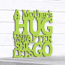 Load image into Gallery viewer, Spunky Fluff Proudly handmade in South Dakota, USA Medium / Pear Green A Mother&#39;s Hug Lasts Long After She Lets Go
