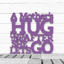 Load image into Gallery viewer, Spunky Fluff Proudly handmade in South Dakota, USA Medium / Purple A Mother&#39;s Hug Lasts Long After She Lets Go

