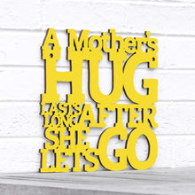 Load image into Gallery viewer, Spunky Fluff Proudly handmade in South Dakota, USA Medium / Yellow A Mother&#39;s Hug Lasts Long After She Lets Go
