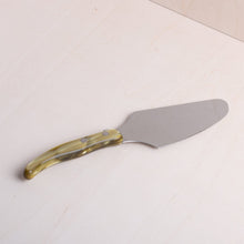 Load image into Gallery viewer, Claude D. Olive Green Acrylic Cake Server
