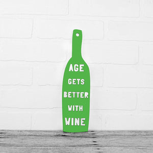 Spunky Fluff Proudly handmade in South Dakota, USA Grass Green Age Gets Better With Wine