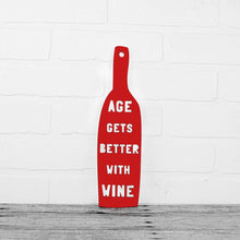 Load image into Gallery viewer, Spunky Fluff Proudly handmade in South Dakota, USA Red Age Gets Better With Wine
