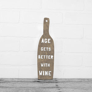 Spunky Fluff Proudly handmade in South Dakota, USA Weathered Brown Age Gets Better With Wine