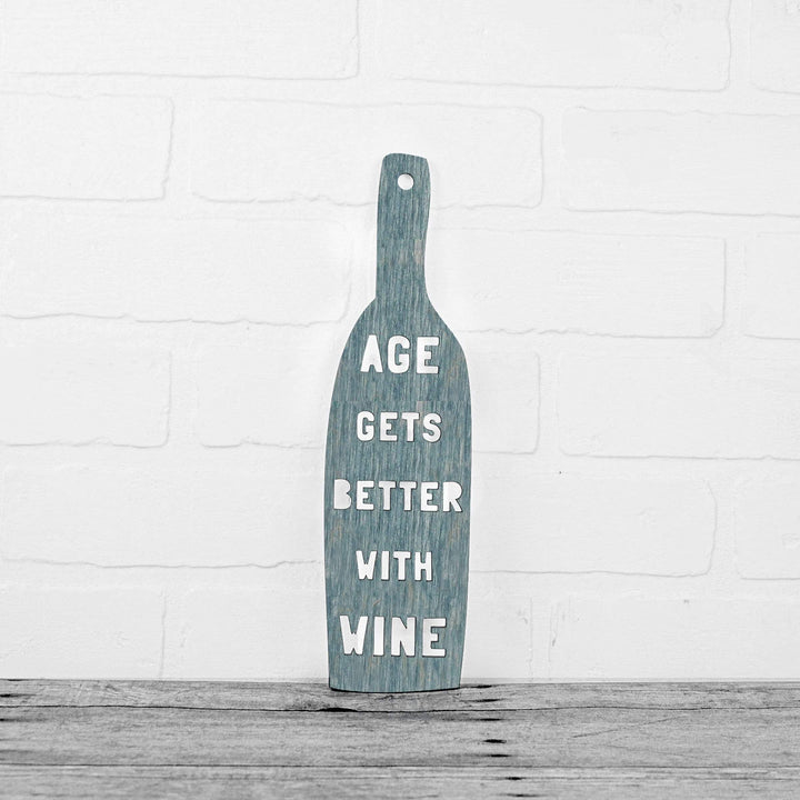 Spunky Fluff Proudly handmade in South Dakota, USA Weathered Denim Age Gets Better With Wine