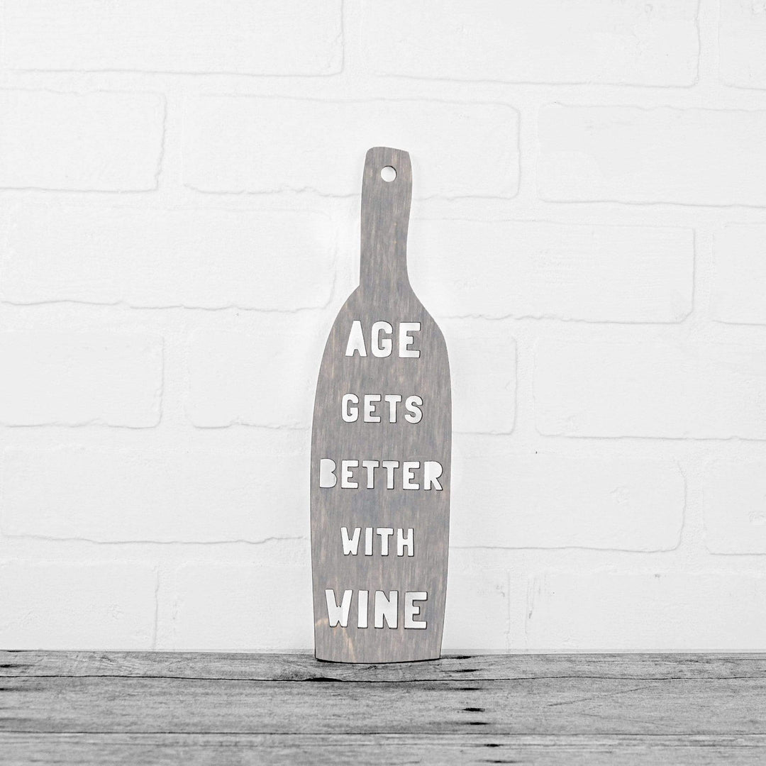 Spunky Fluff Proudly handmade in South Dakota, USA Weathered Gray Age Gets Better With Wine