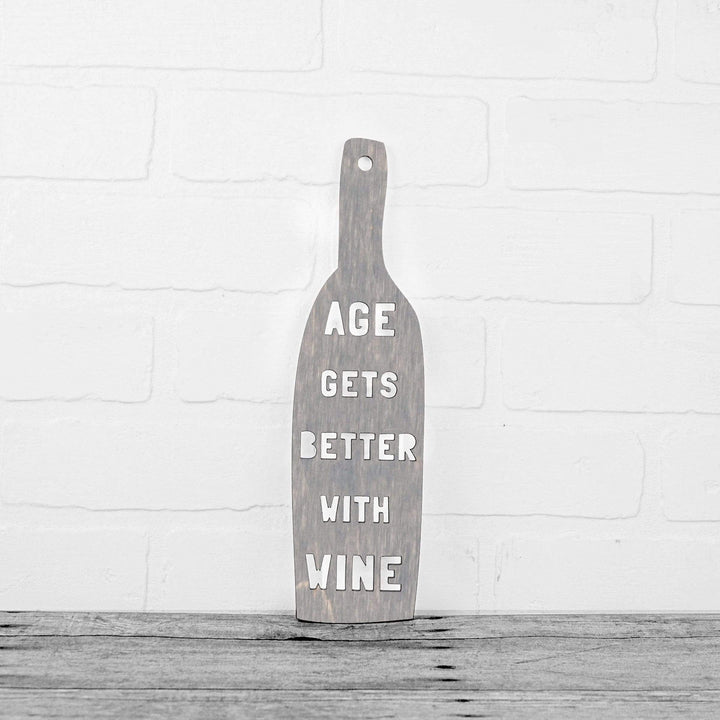 Spunky Fluff Proudly handmade in South Dakota, USA Weathered Gray Age Gets Better With Wine