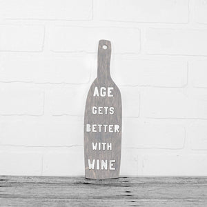 Spunky Fluff Proudly handmade in South Dakota, USA Weathered Gray Age Gets Better With Wine