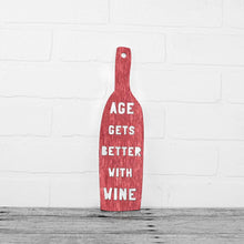 Load image into Gallery viewer, Spunky Fluff Proudly handmade in South Dakota, USA Weathered Red Age Gets Better With Wine
