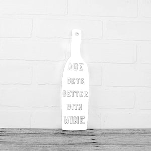 Spunky Fluff Proudly handmade in South Dakota, USA White Age Gets Better With Wine