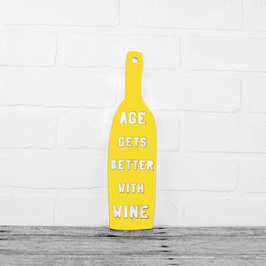 Spunky Fluff Proudly handmade in South Dakota, USA Yellow Age Gets Better With Wine