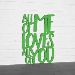 Spunky Fluff Proudly handmade in South Dakota, USA Large / Grass Green All Of Me Loves All Of You