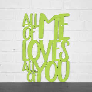 Spunky Fluff Proudly handmade in South Dakota, USA Large / Pear Green All Of Me Loves All Of You