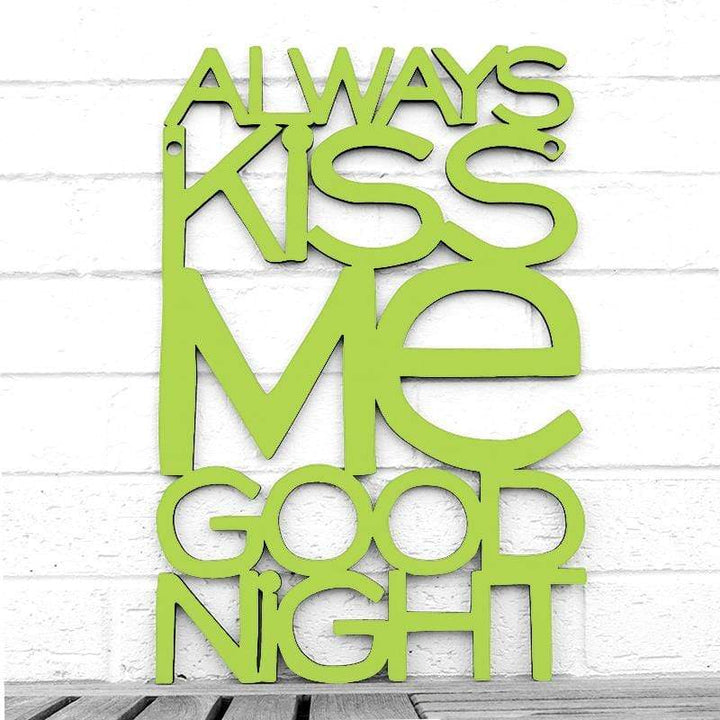 Spunky Fluff Proudly handmade in South Dakota, USA Medium / Pear Green Always Kiss Me Goodnight