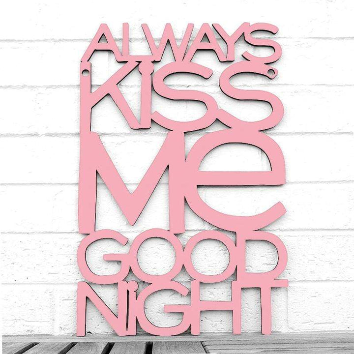 Spunky Fluff Proudly handmade in South Dakota, USA Medium / Pink Always Kiss Me Goodnight
