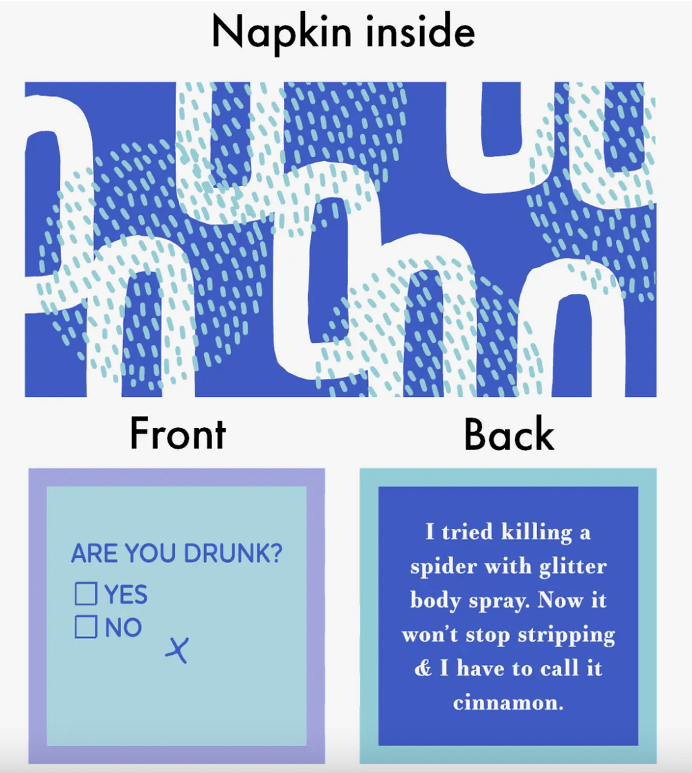Drinks on Me Coasters Drinkware Are you Drunk? - Napkin