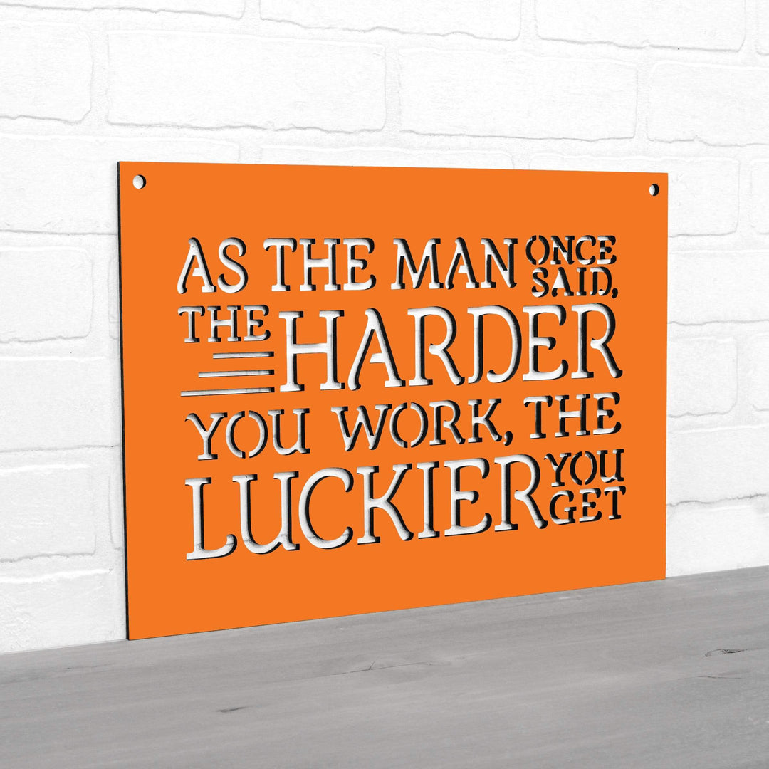Spunky Fluff Proudly handmade in South Dakota, USA As The Man Once Said, The Harder You Work The Luckier You Get