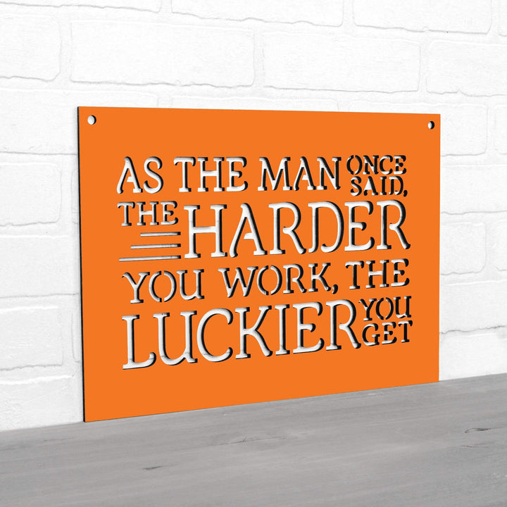 Spunky Fluff Proudly handmade in South Dakota, USA As The Man Once Said, The Harder You Work The Luckier You Get