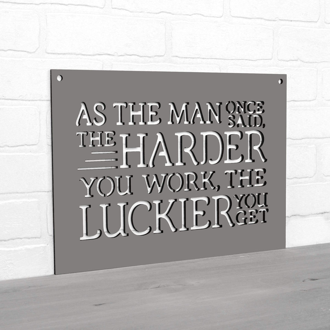 Spunky Fluff Proudly handmade in South Dakota, USA As The Man Once Said, The Harder You Work The Luckier You Get