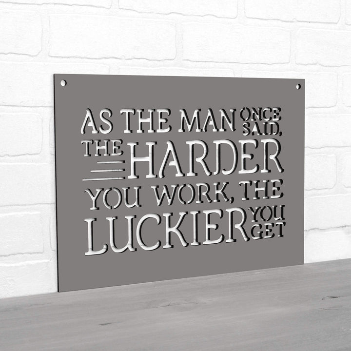 Spunky Fluff Proudly handmade in South Dakota, USA As The Man Once Said, The Harder You Work The Luckier You Get