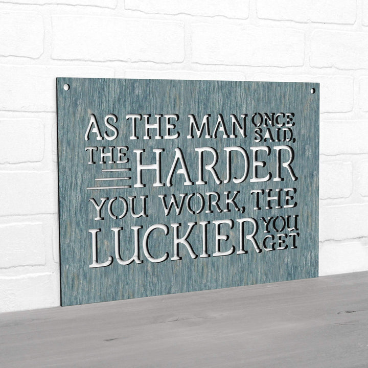 Spunky Fluff Proudly handmade in South Dakota, USA As The Man Once Said, The Harder You Work The Luckier You Get