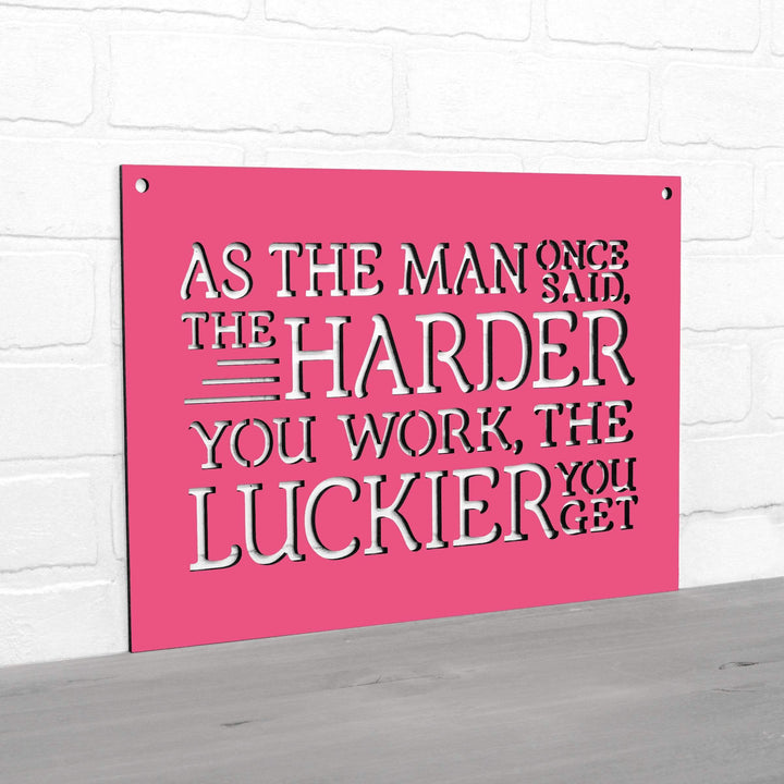 Spunky Fluff Proudly handmade in South Dakota, USA As The Man Once Said, The Harder You Work The Luckier You Get