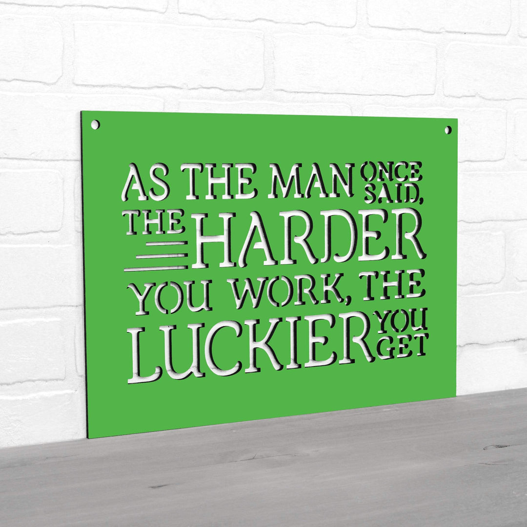 Spunky Fluff Proudly handmade in South Dakota, USA As The Man Once Said, The Harder You Work The Luckier You Get