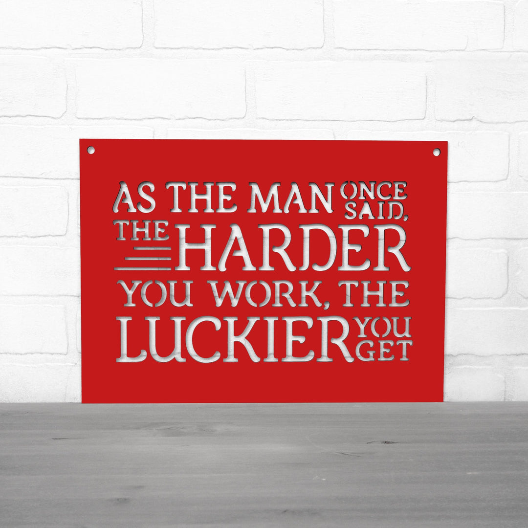 Spunky Fluff Proudly handmade in South Dakota, USA As The Man Once Said, The Harder You Work The Luckier You Get